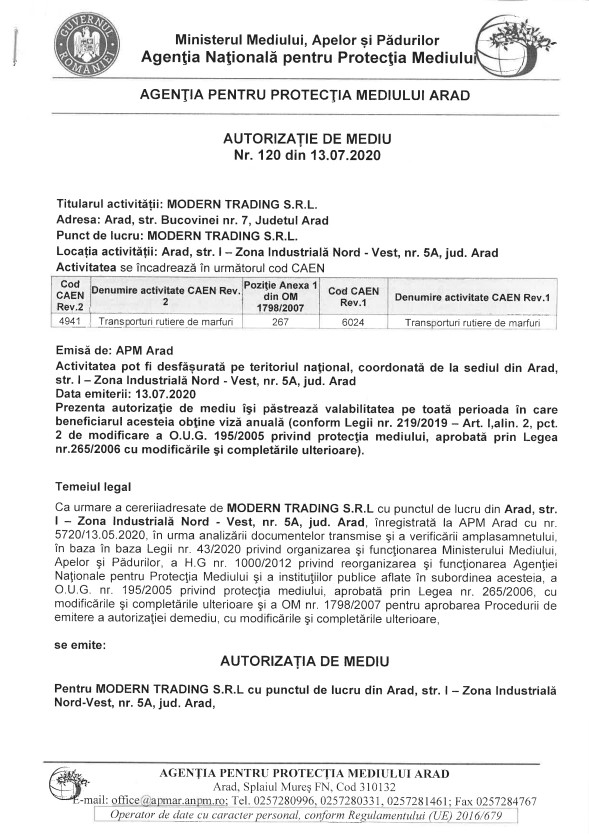 Autorizatie de mediu